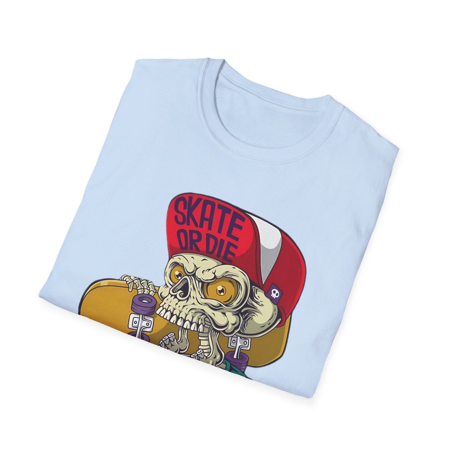 Skull T Shirt Skeleton Tee Unisex Softstyle Cotton Gildan 64000 Graphic Tee For Everyday Wear
