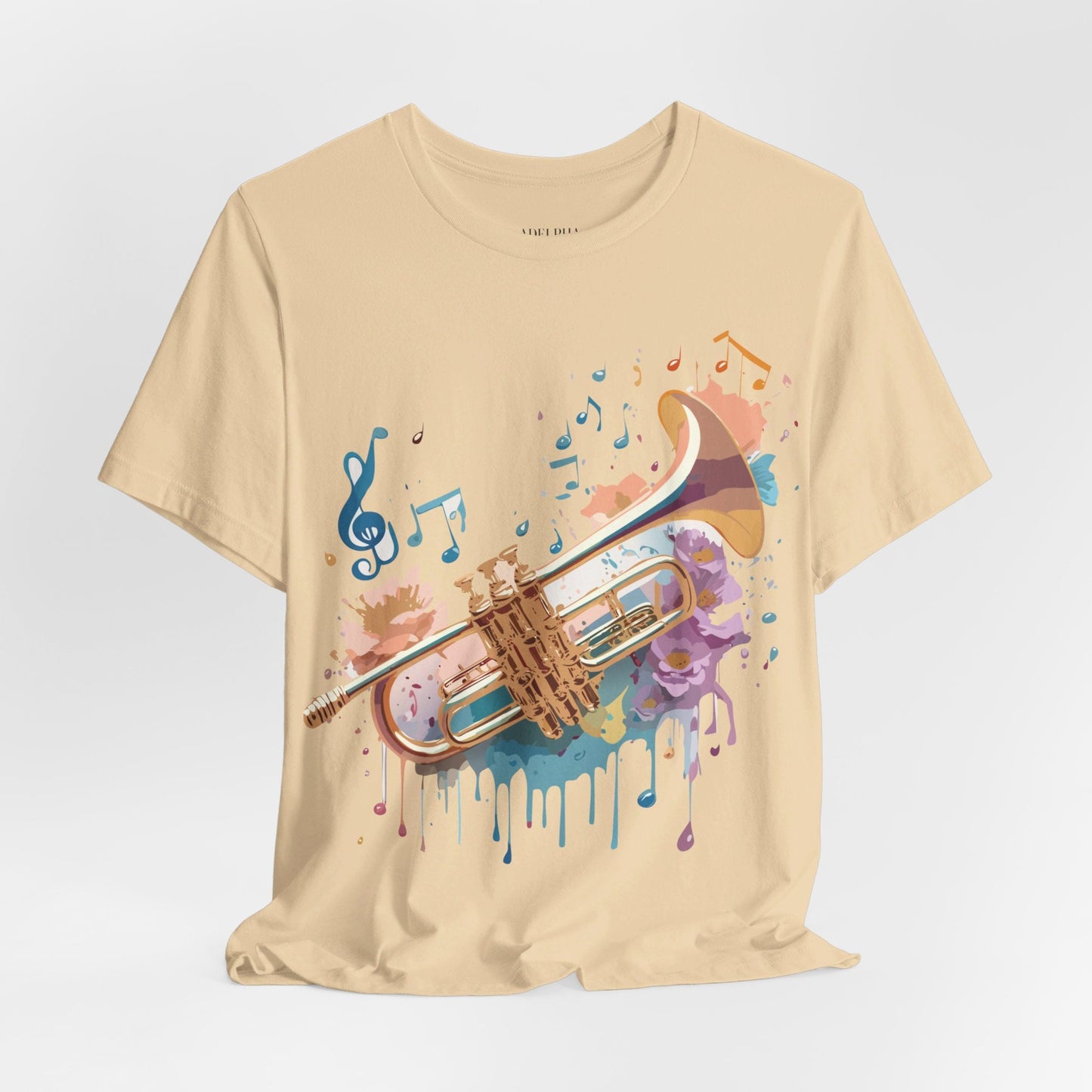 Music Graphic T Shirt Unisex Vintage Inspired Art Tee Adelpha Short Sleeve Design
