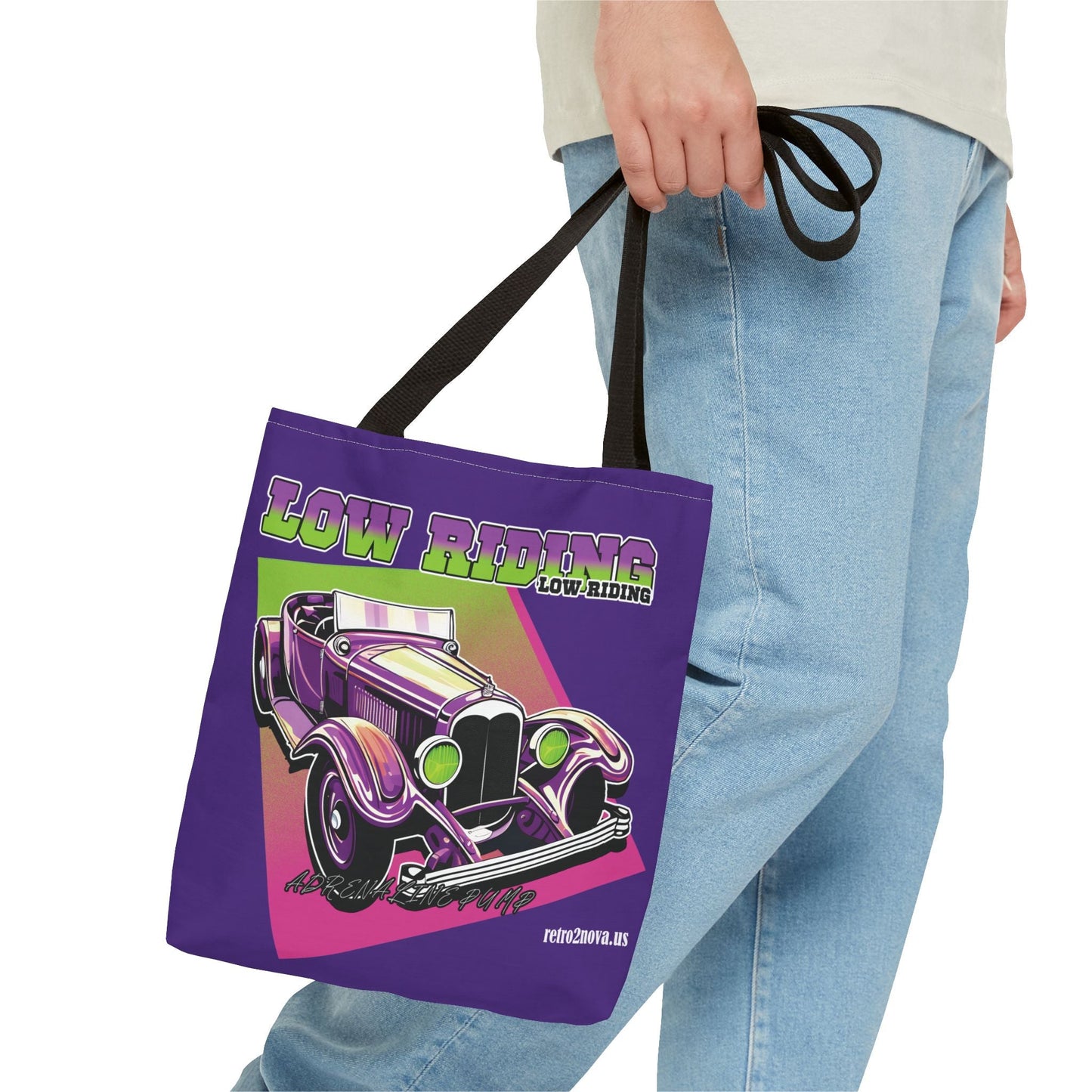 Canvas Tote Bag Classic Vintage Car Design Durable Everyday Carry For Work And Travel