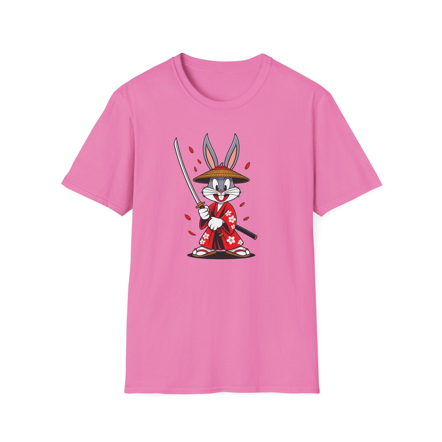 Bugs Bunny Graphic T Shirt Unisex Gildan Softstyle 64000 Cotton Tee Cartoon Animation Design