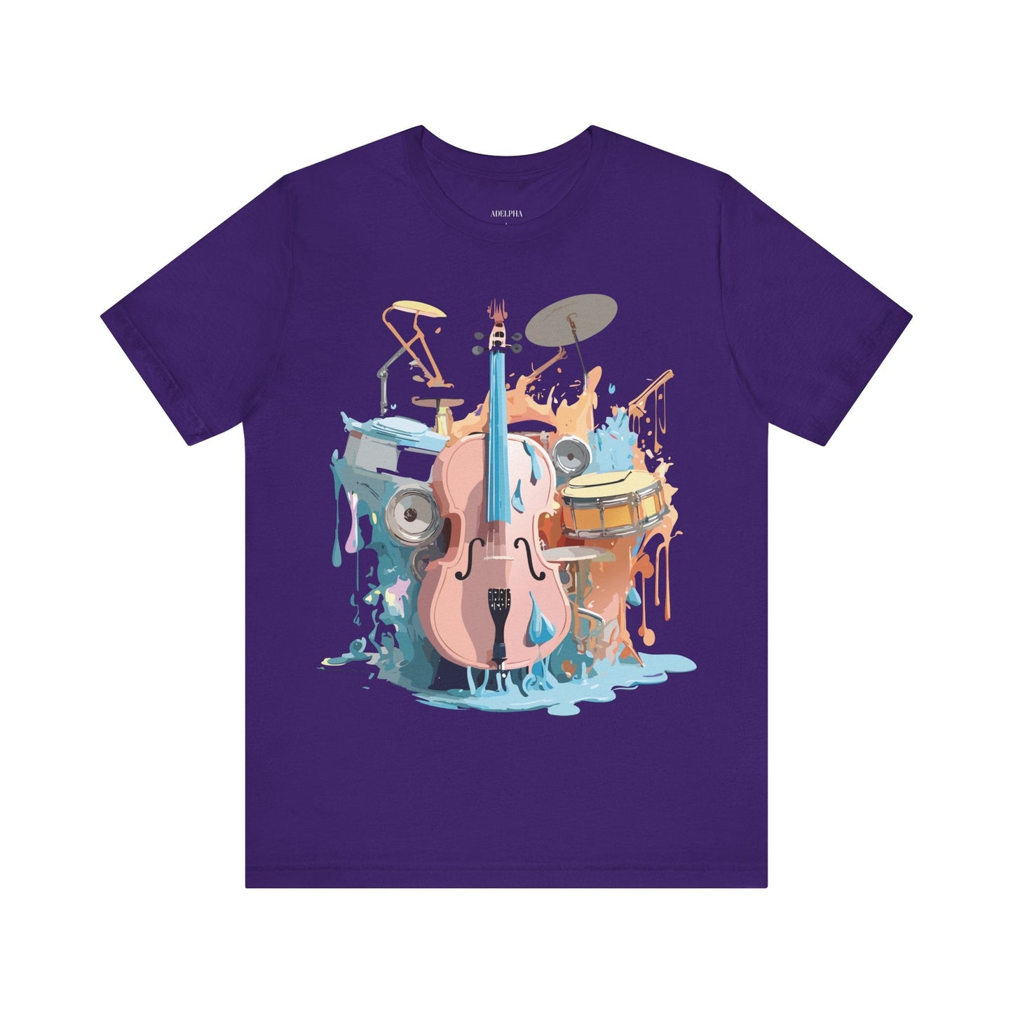 Adelpha Graphic Music T Shirt Unisex Jersey Short Sleeve Tee Art Design Premium Vintage Inspired