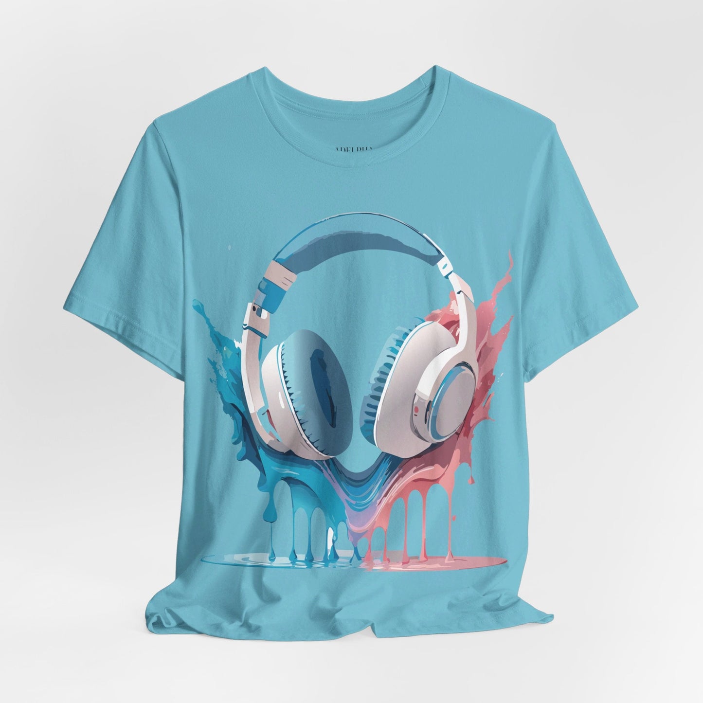 Music Graphic Unisex 100 Cotton Vintage Art with Musical Elements Tee 92