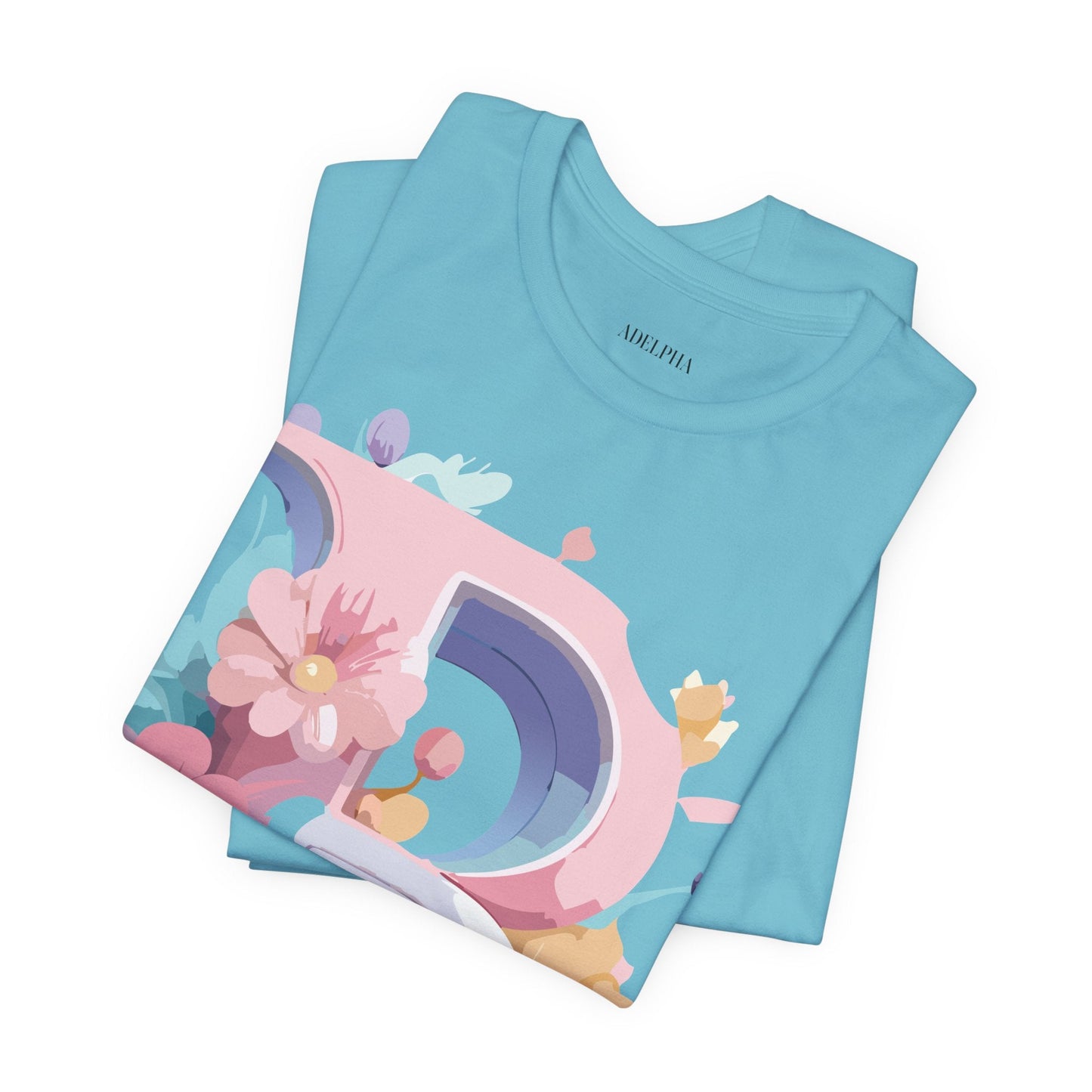 Letter B Shirt Unisex Graphic Tee By Adelpha With Vintage Inspired Artwork Short Sleeve