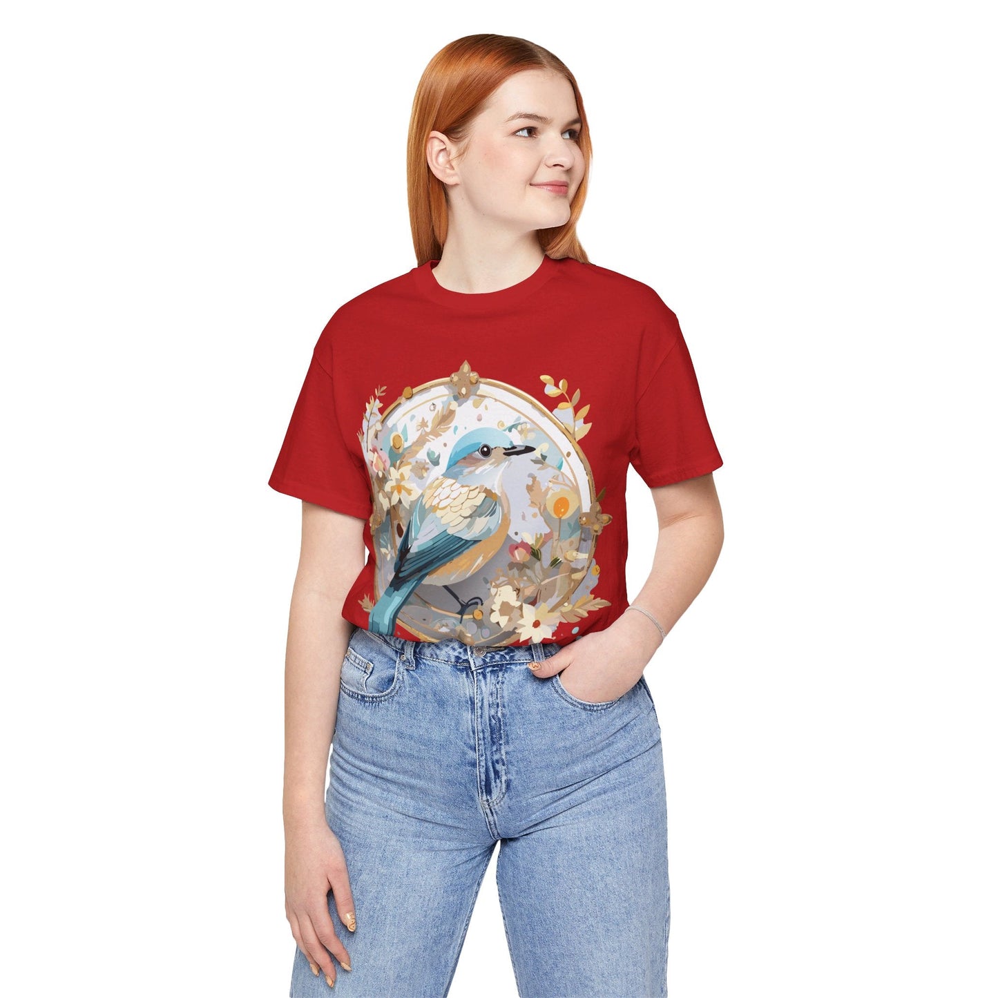 Adelpha Medallion Graphic Tee Unisex Jersey Short Sleeve Vintage Art Design Shirt