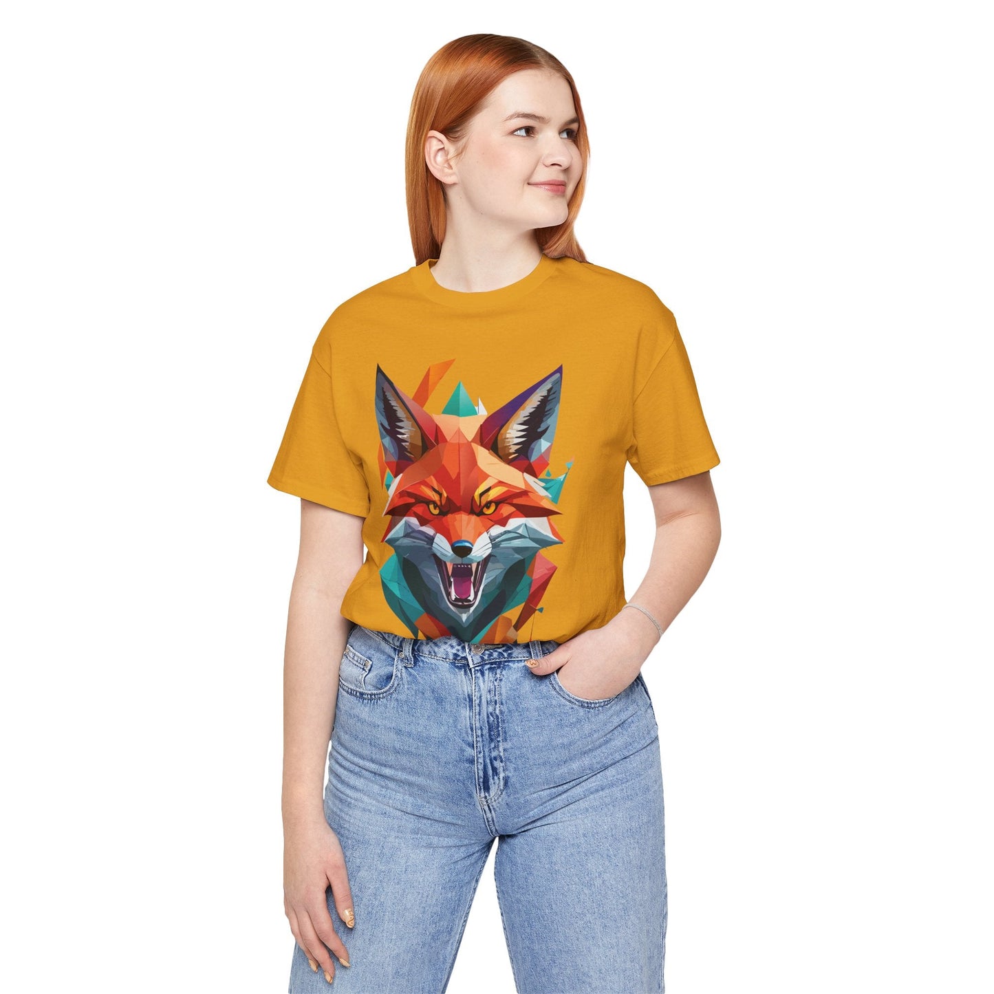 Unisex Animal Print Tee Shirt With Wild Animals Art Design For Men Women Soft Cotton