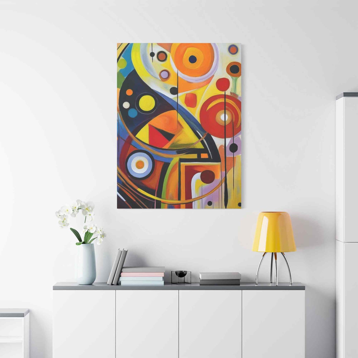 Abstract Painting Print Canvas 20x24,20x30,24x30, 24x32,24x36,30x40, 32x48,36x48,40x60 Pine-Wood Inner Frame ABS-7