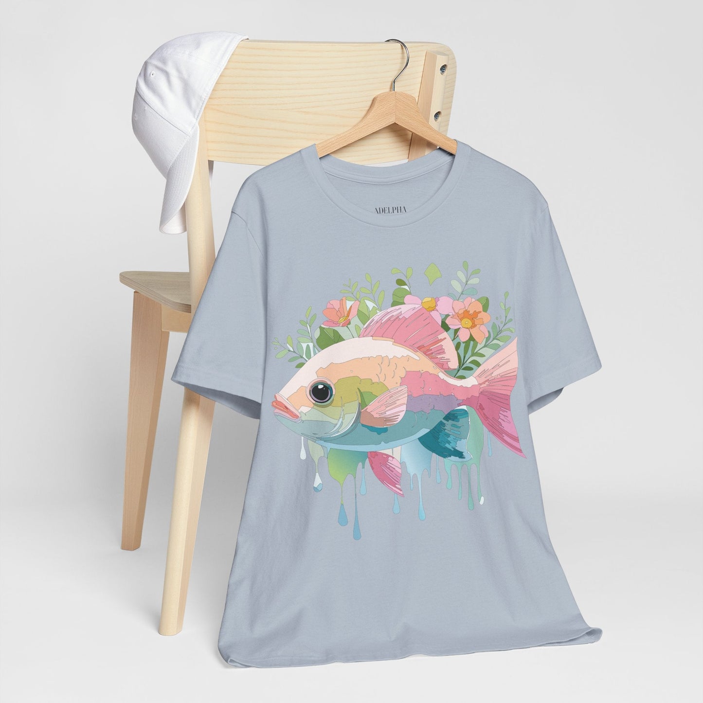 Fish Graphic Unisex 100 Cotton Vintage Artwork Tee 1