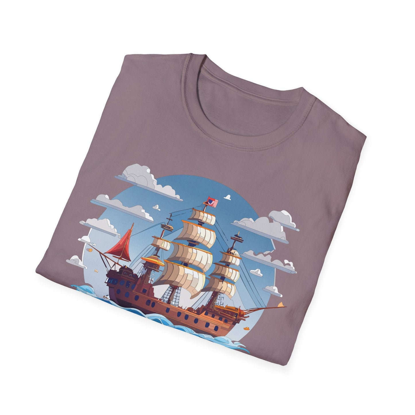 Ship T Shirts Frigate T Shirts Vessel Tee Shirt Unisex Softstyle Cotton Tee Gildan 64000