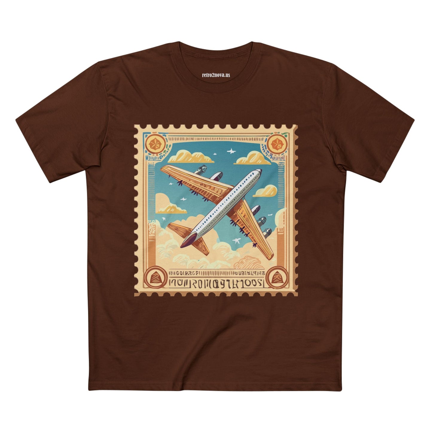 Stamp Shirt Postage Stamp Tee Unisex Premium Cotton Art Design PS18 Retro2Nova Collection