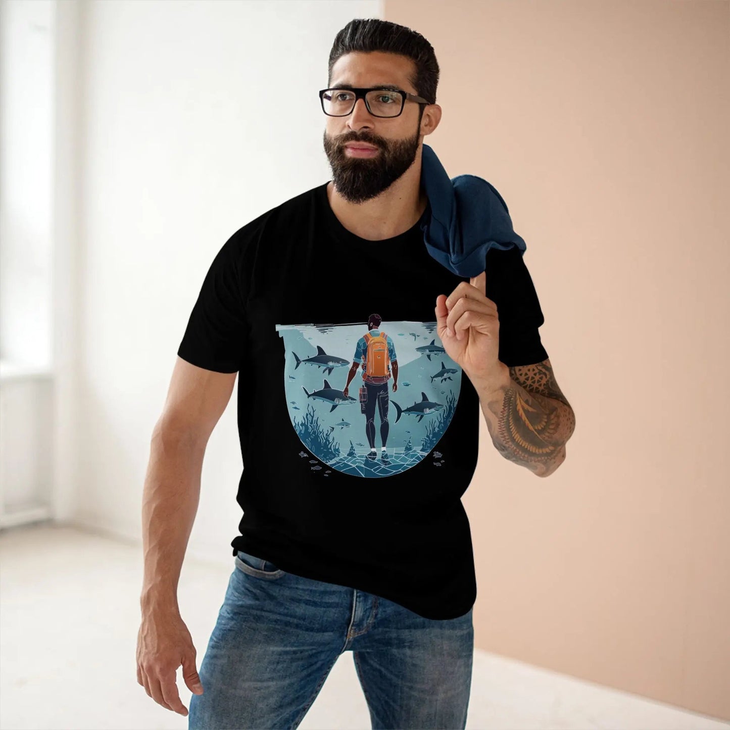 Ocean Coast Graphic Unisex 100 Cotton Staple Tee 7