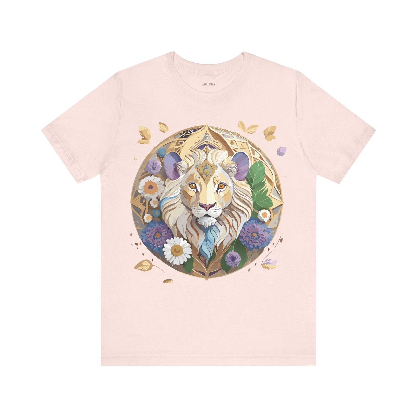 Adelpha Graphic Tee Unisex Medallion Shirt Vintage Inspired Art Design Short Sleeve