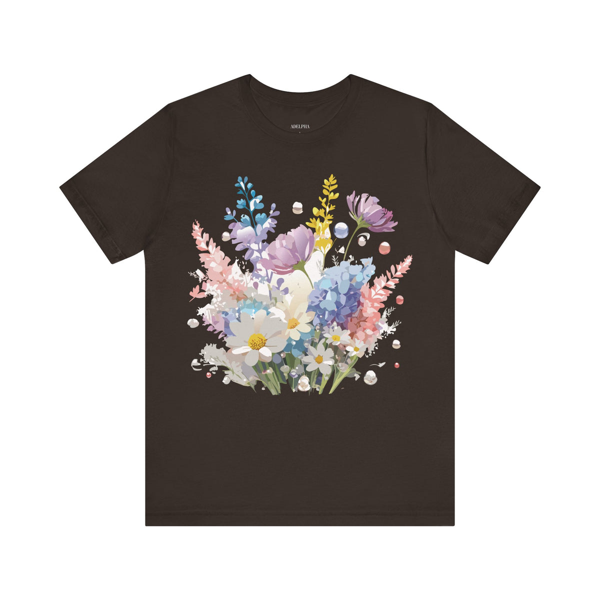 Floral Graphic Tee Shirt - Bella+Canvas Unisex 100 Cotton 14