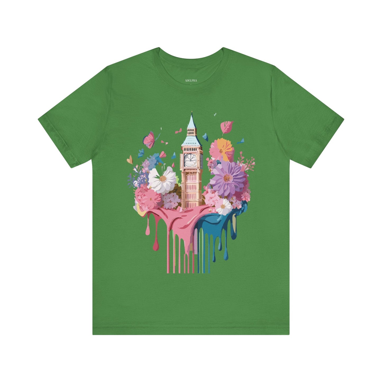 Adelpha London Tourist Shirt Unisex Graphic Tee Vintage Inspired Art Jersey Short Sleeve