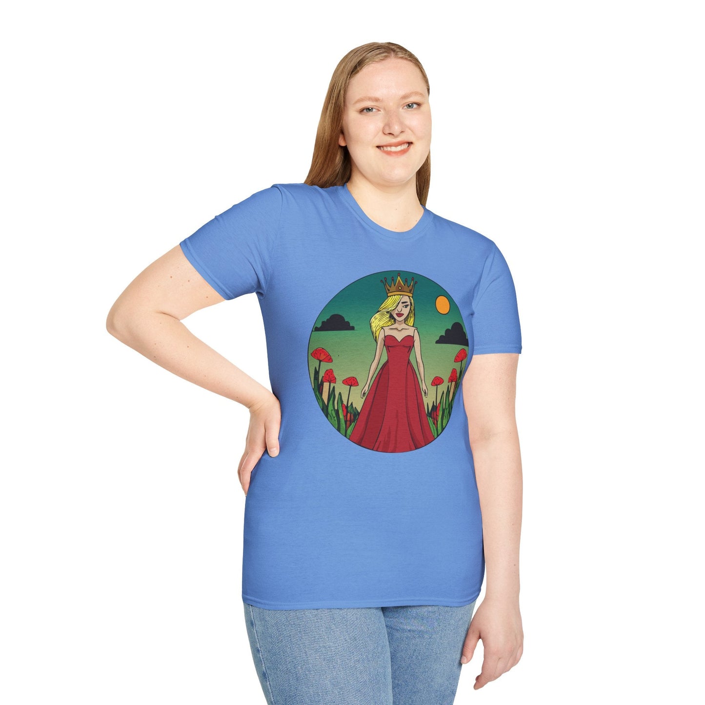 Womens Graphic T Shirt Art Design Tee Unisex Softstyle 64000 Ring Spun Cotton Daily Wear