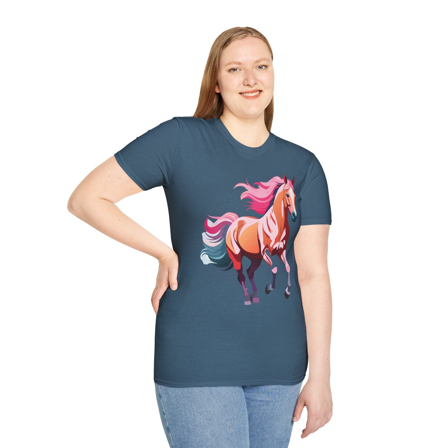 Horse Shirt Gildan Softstyle Tee Unisex 100 Percent Ring Spun Cotton