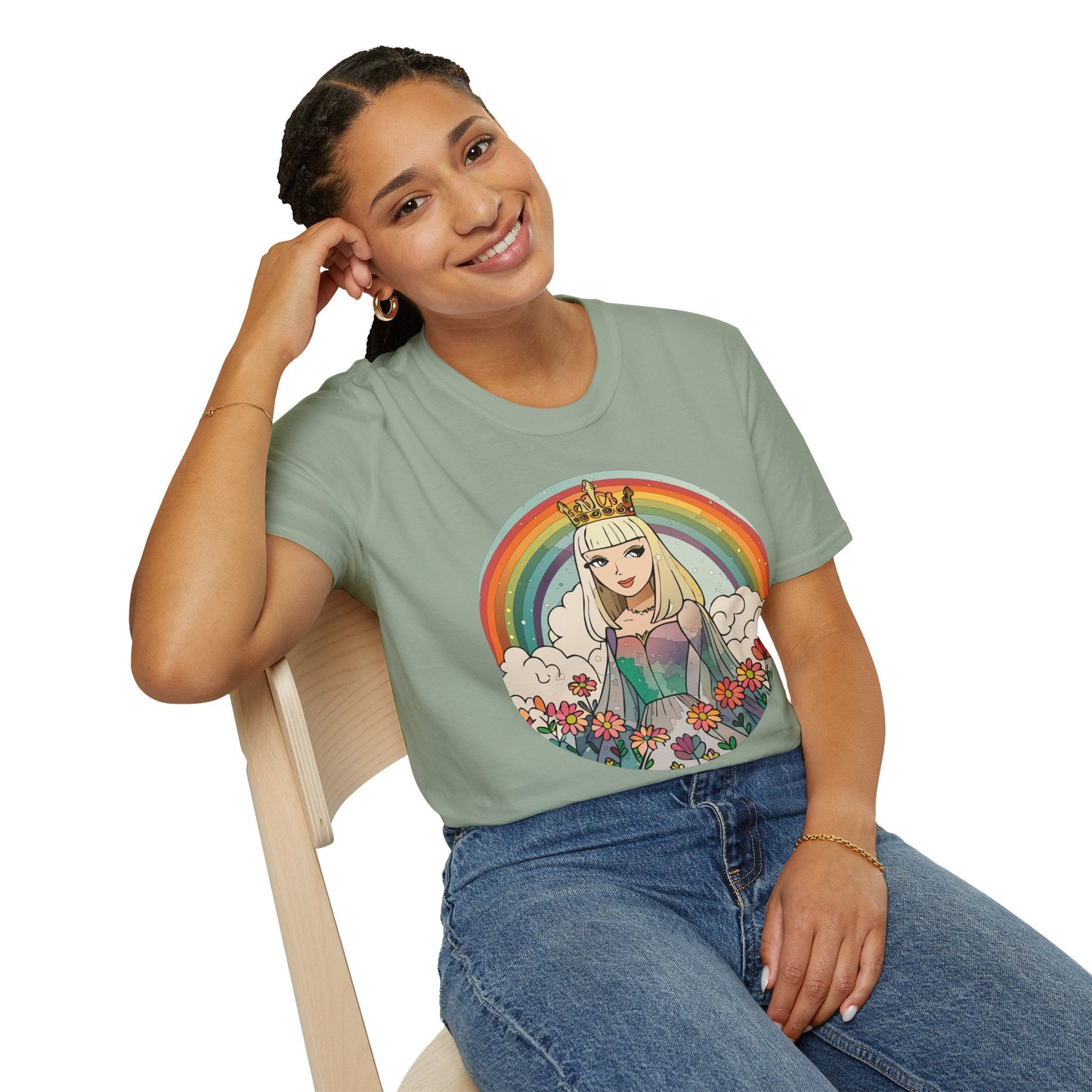 Womens Graphic T Shirt Art Design Tee Softstyle 100 Percent Ring Spun Cotton Comfort