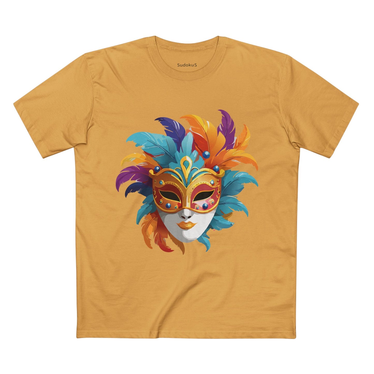 Mask Graphic Unisex 100 Cotton Staple Tee 8