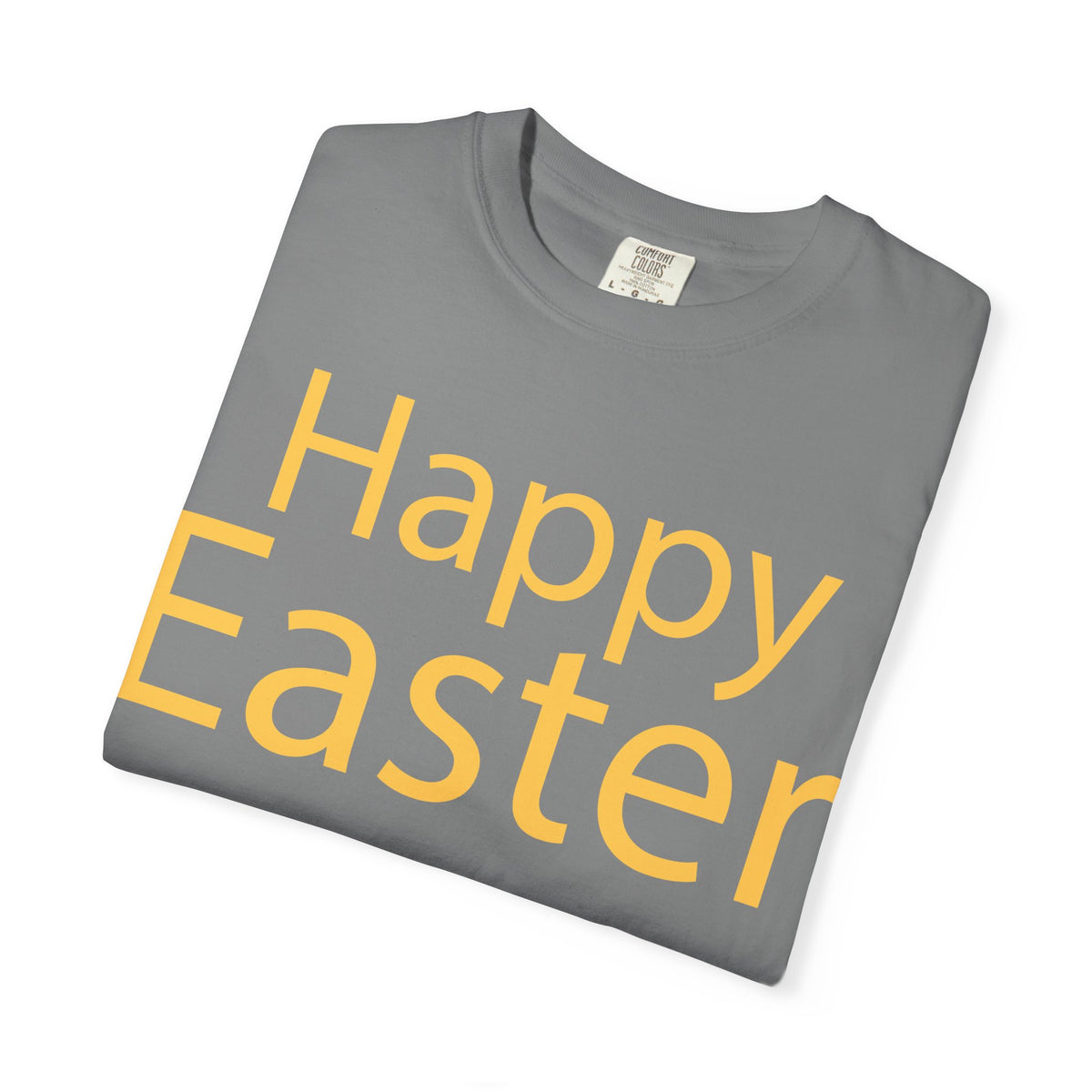 Happy Easter T-Shirt, Tee Shirt with Easter Signature, T Shirt with Easter Prints, Tee Shirt with Easter Design