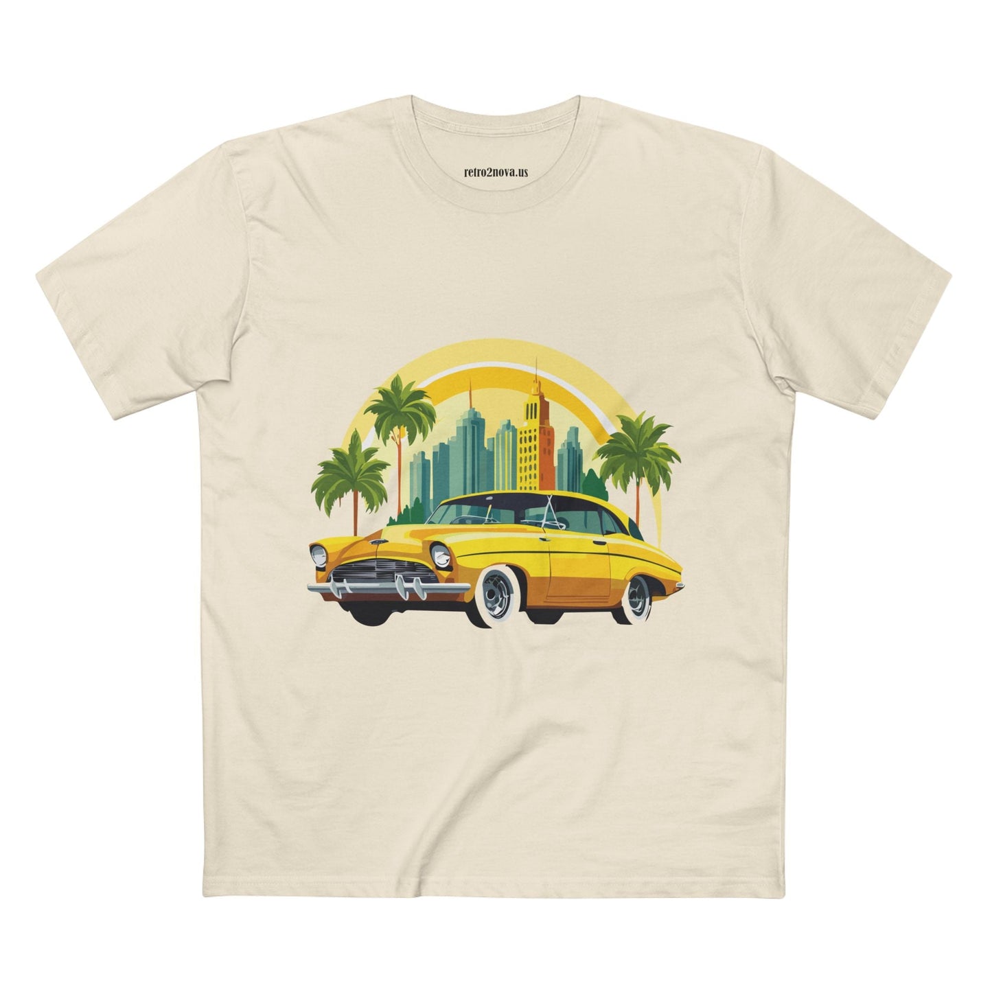 Retro Car Shirt Vintage Car Shirt Unisex Premium Cotton Tee With Original Art Design RC 24