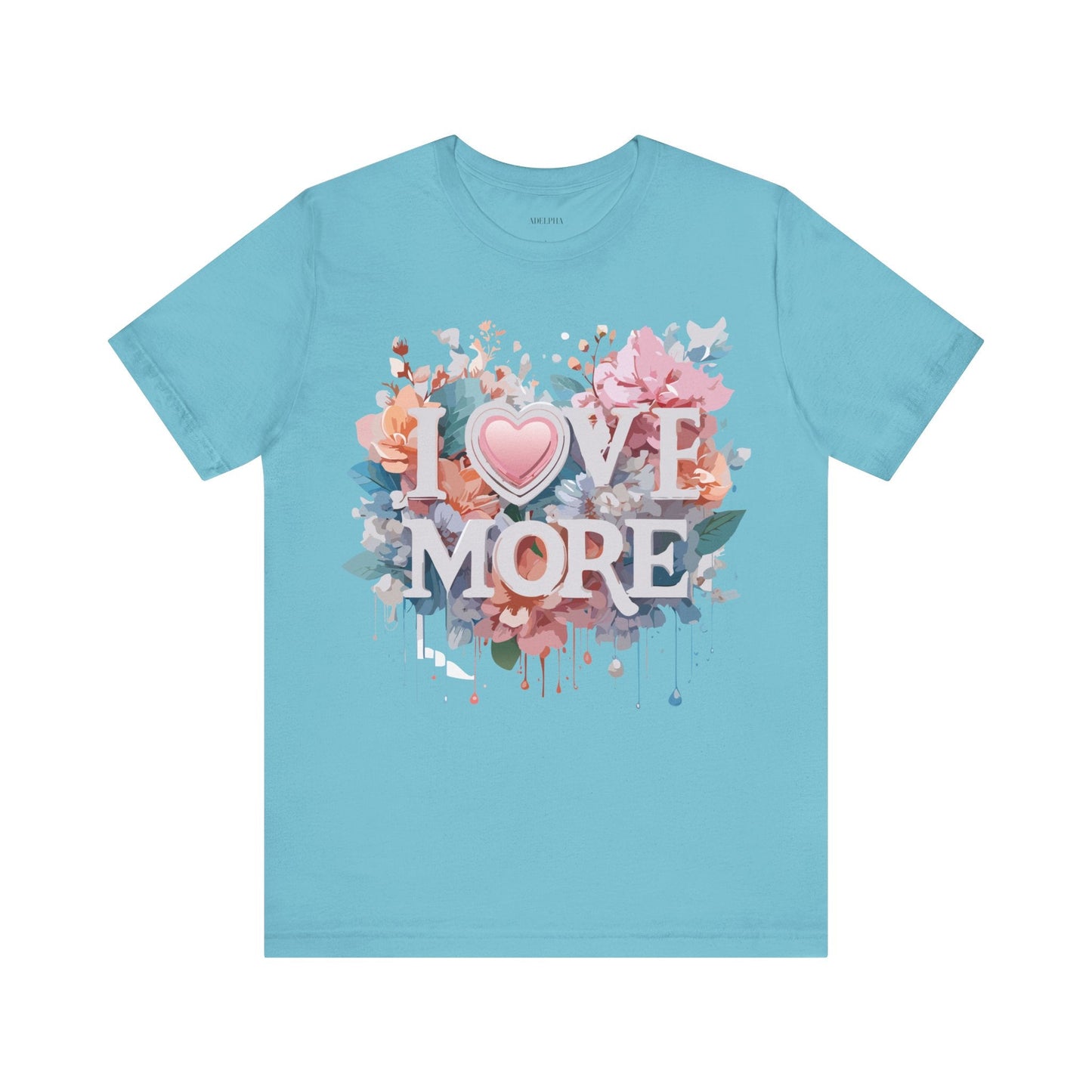 Valentine Day Graphic Unisex 100 Cotton Vintage Artwork with Love and Flower Design Tee 17