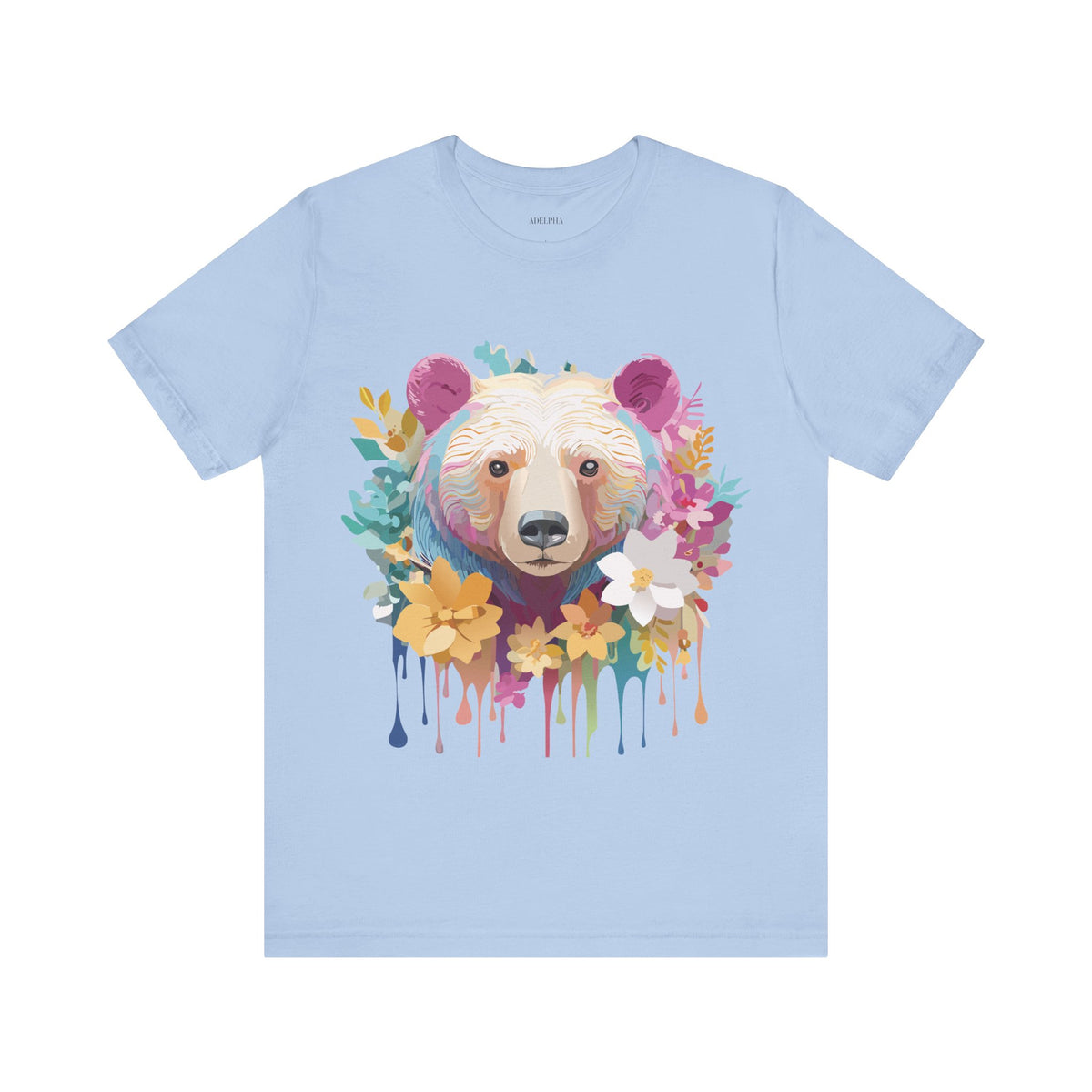 Bear Graphic Design Tee Bella+Canvas Unisex 100 Cotton Tee Shirt a115