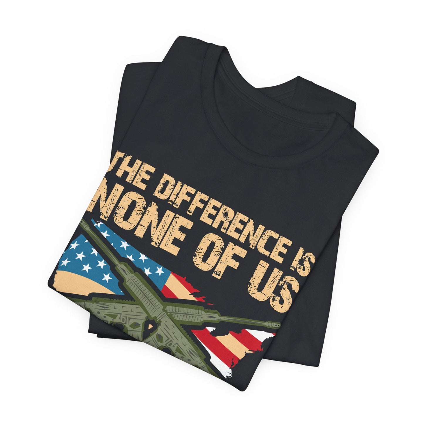 Army Veteran Patriotic Graphic Design Unisex Cotton T-Shirt v18