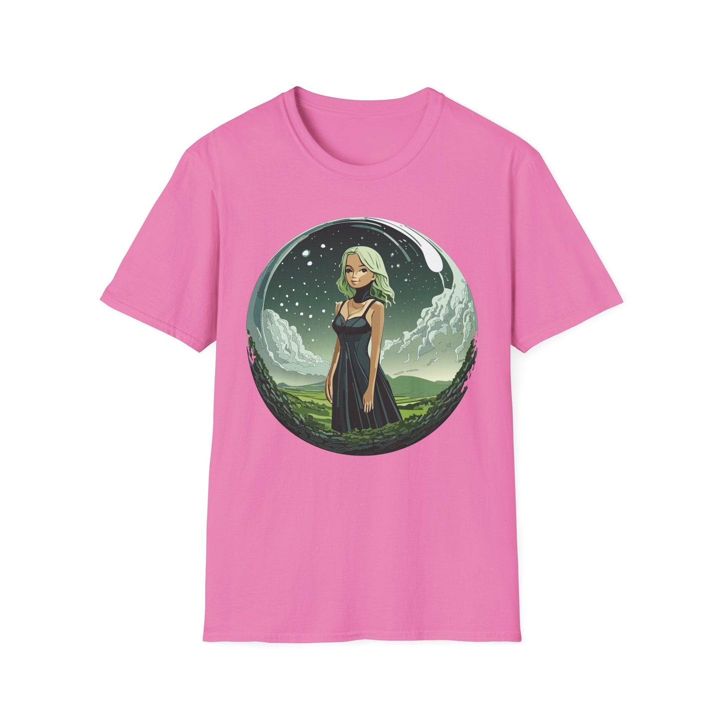 Womens Graphic T Shirt Art Design Tee Ladies Short Sleeve Softstyle 64000 Cotton Ring Spun