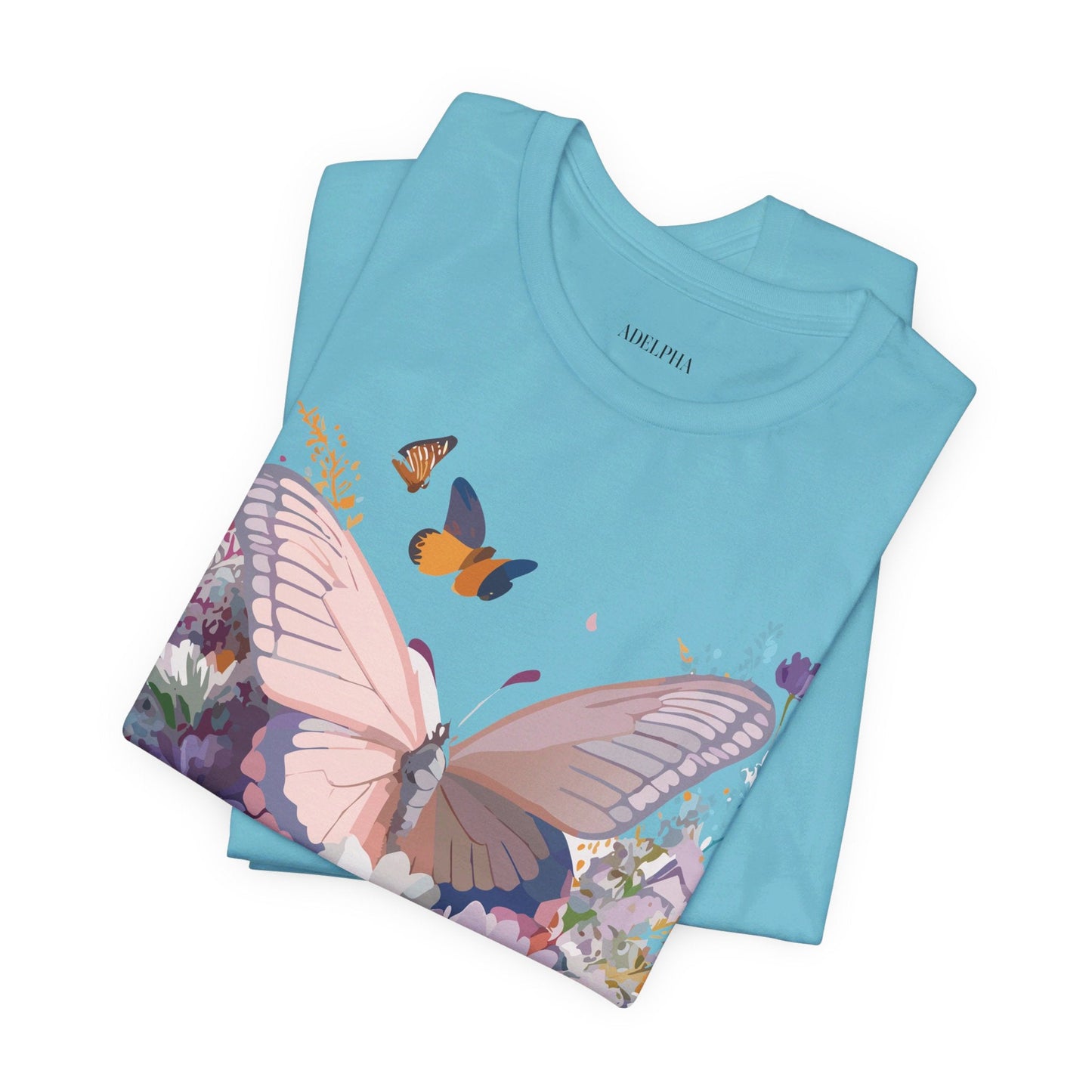 Butterfly Graphic Tee Adelpha Art Design Unisex Short Sleeve Shirt
