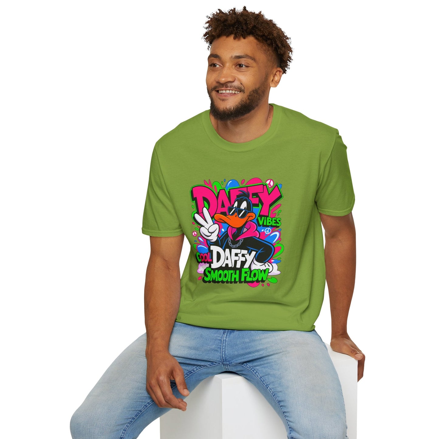 Unisex Cartoon T Shirt With Funny Animals Design Animation Tee Made From Softstyle Cotton