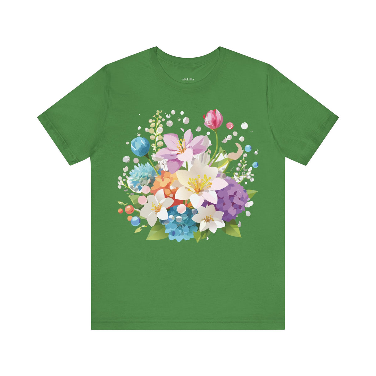 Floral Graphic Tee Shirt - Bella+Canvas Unisex 100 Cotton 3