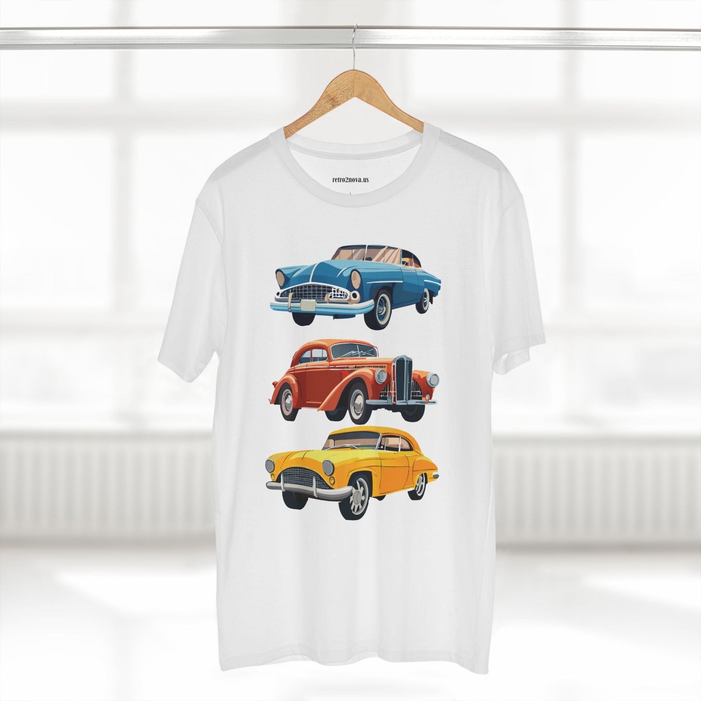 Retro Car Shirts Vintage Car Shirts RC4 Unisex Premium Cotton Tee With Original Art By Retro2Nova