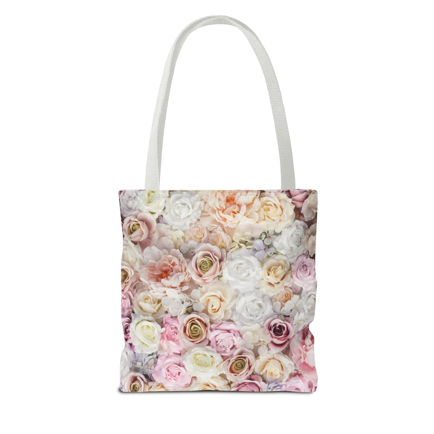 Canvastasche mit floralen Prints 