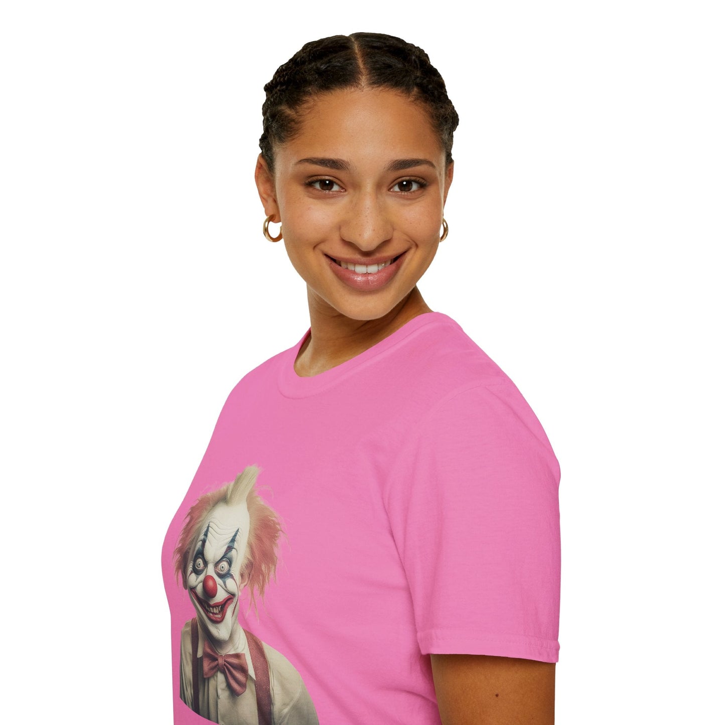 Clown Shirt Circus Tee Gildan Softstyle 64000 One Hundred Percent Ring Spun Cotton Lightweight
