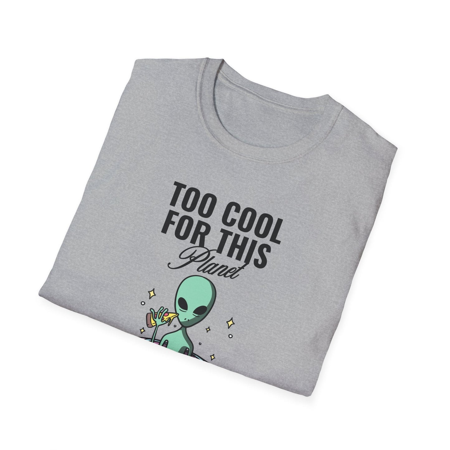 Alien UFO TShirt  Too Cool For This Planet Graphic Tee