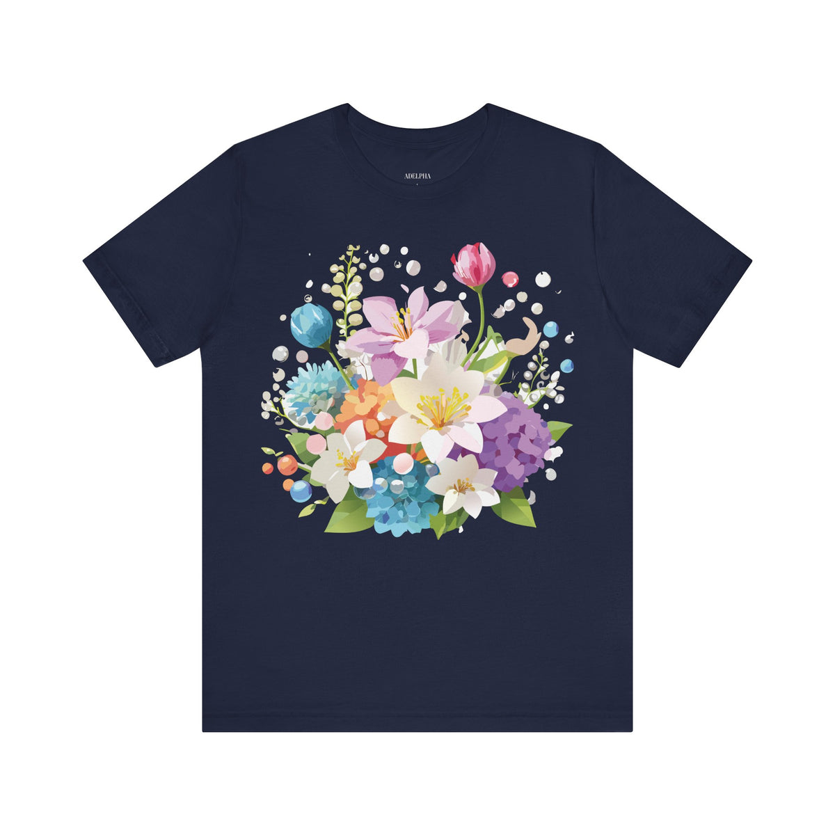 Floral Graphic Tee Shirt - Bella+Canvas Unisex 100 Cotton 3