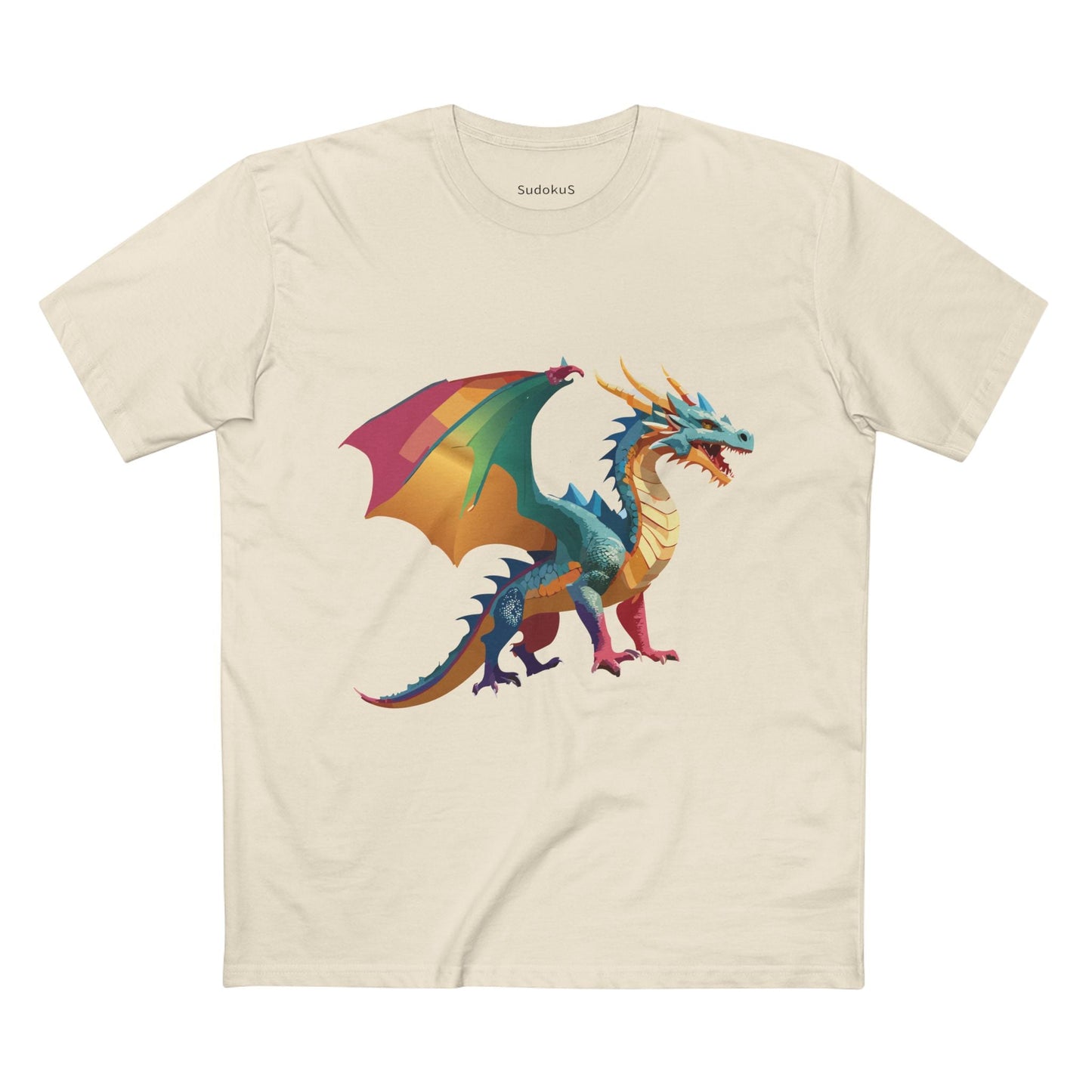Dragon Graphic Unisex 100 Cotton Staple Tee 8