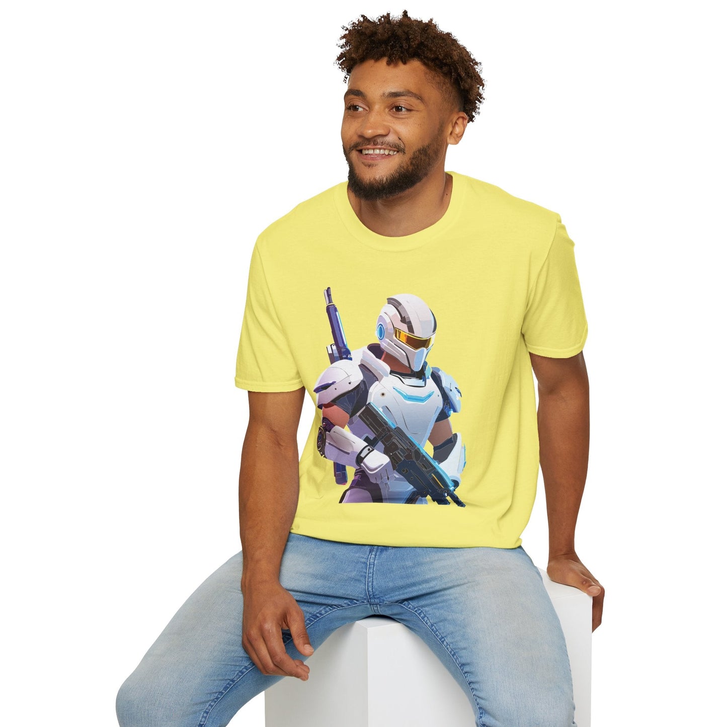 Robocop T Shirt Unisex Softstyle 64000 Gildan 100 Percent Ring Spun Cotton Graphic Tee