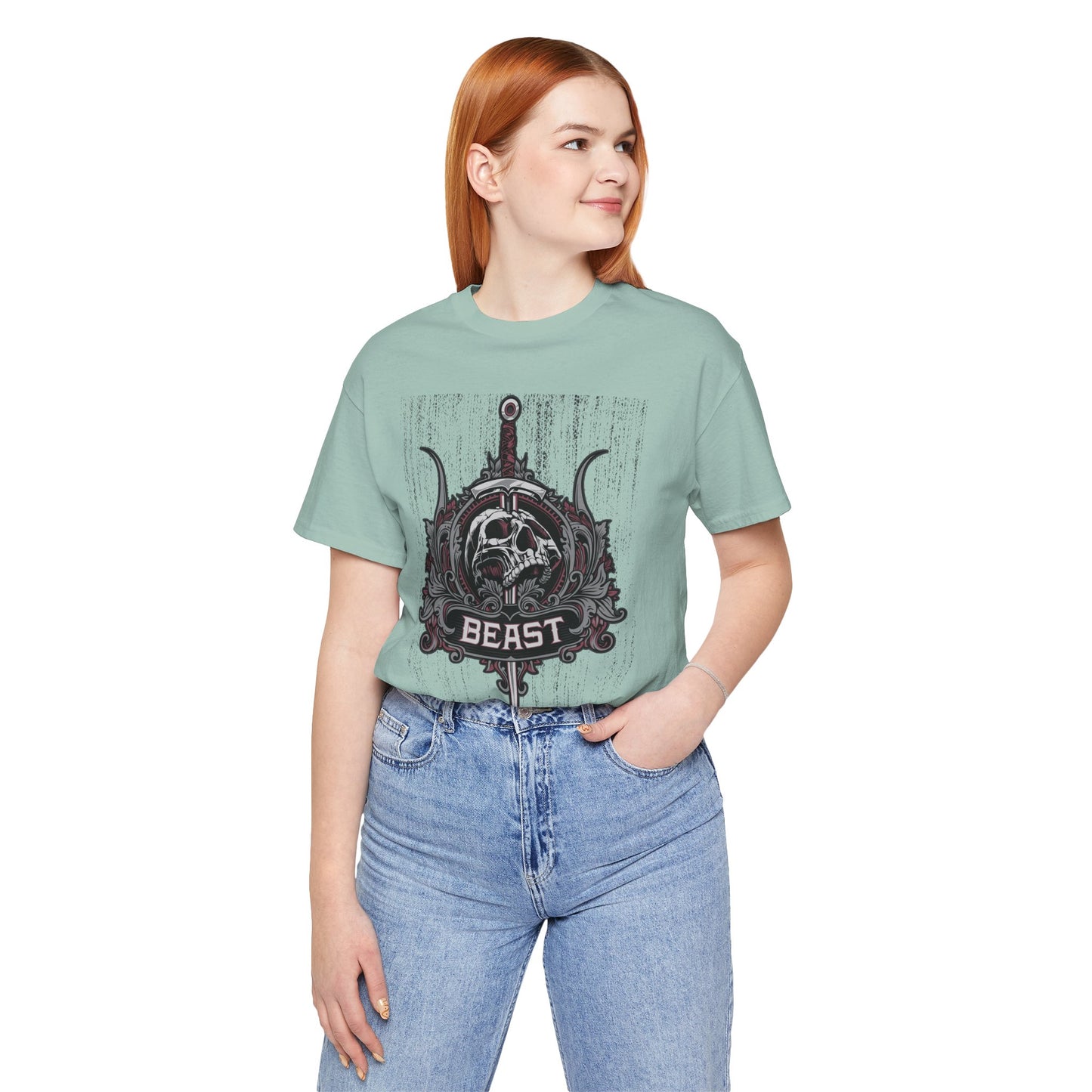 Beast Graphic Tee, Graphic T-Shirt, Artistic Vintage T-Shirt, Vintage Shirt, Skull Tee, Art Design Skull Tees