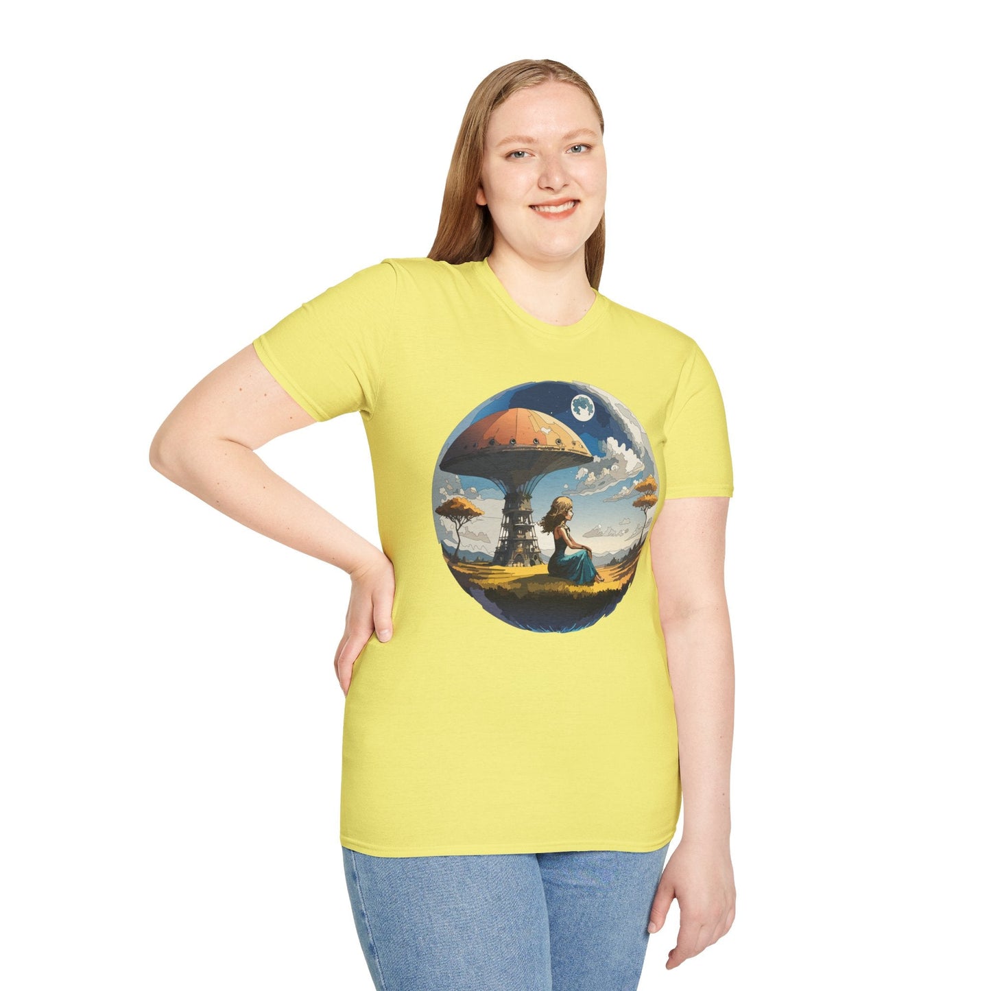 Womens Graphic T Shirts Art Design Shirt Softstyle Short Sleeve Cotton Tee Premium Quality
