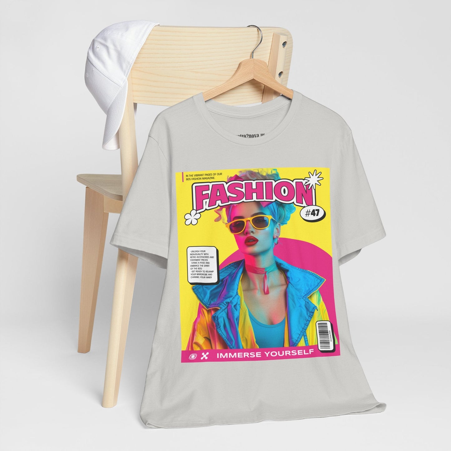 Magazine Cover Shirt Unisex Jersey Short Sleeve Tee Lightweight Breathable Fabric