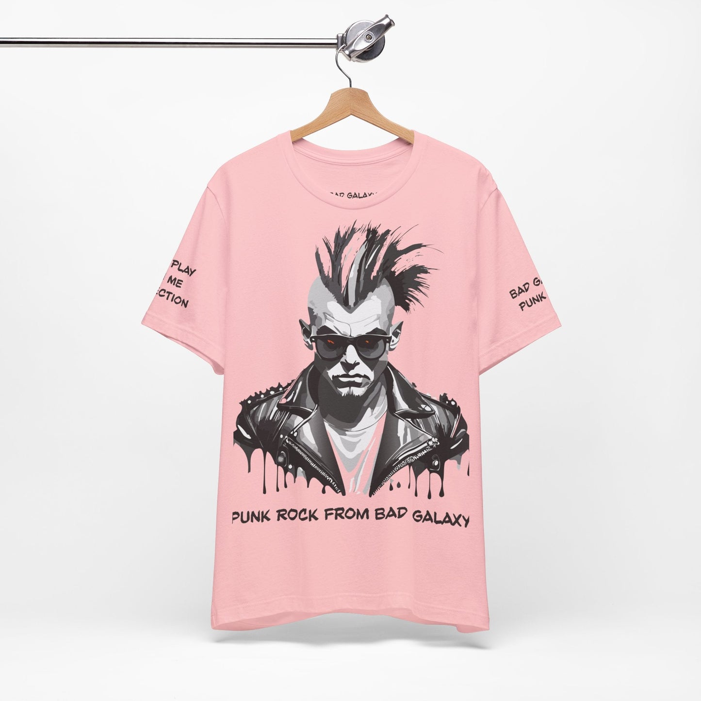 Punk Rock Tee Shirt From Bad Galaxy Made To Order 100 Percent Cotton With Eco Friendly Inks