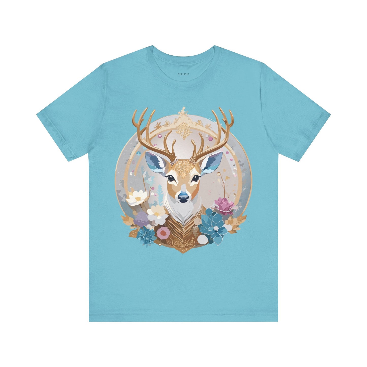 Adelpha Medallion Graphic Tee Unisex Short Sleeve Vintage Inspired Artwork Shirt