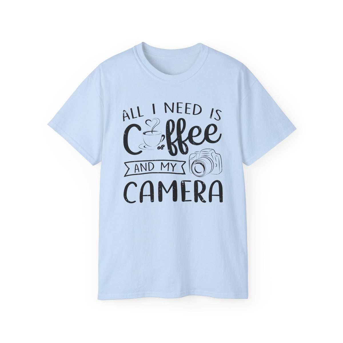 All I Need Is Coffee and My Camera Tee | Photographer Coffee Shirt