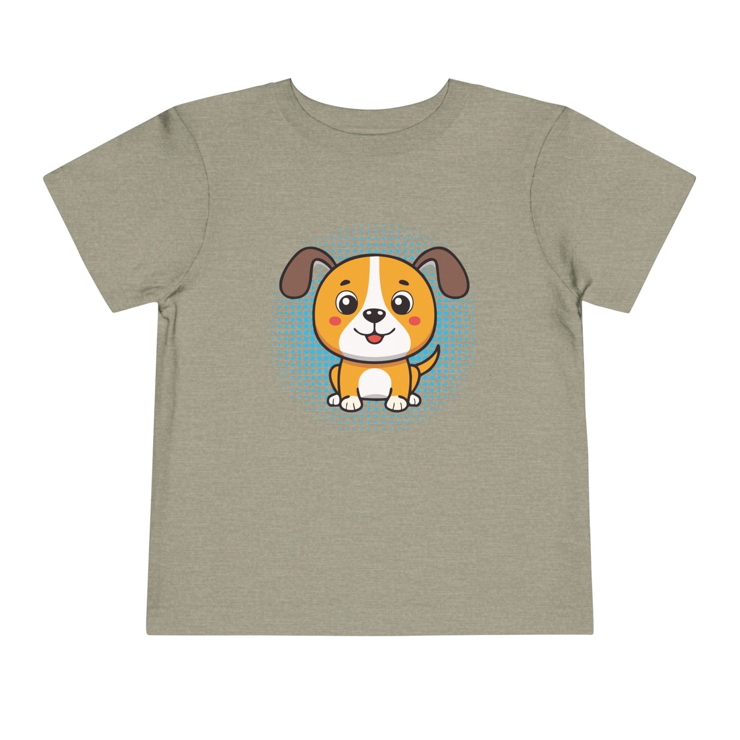 Bonita camiseta de manga corta para niños pequeños con diseño de cachorro: regalo adorable para amantes de las mascotas (2 a 5 años)