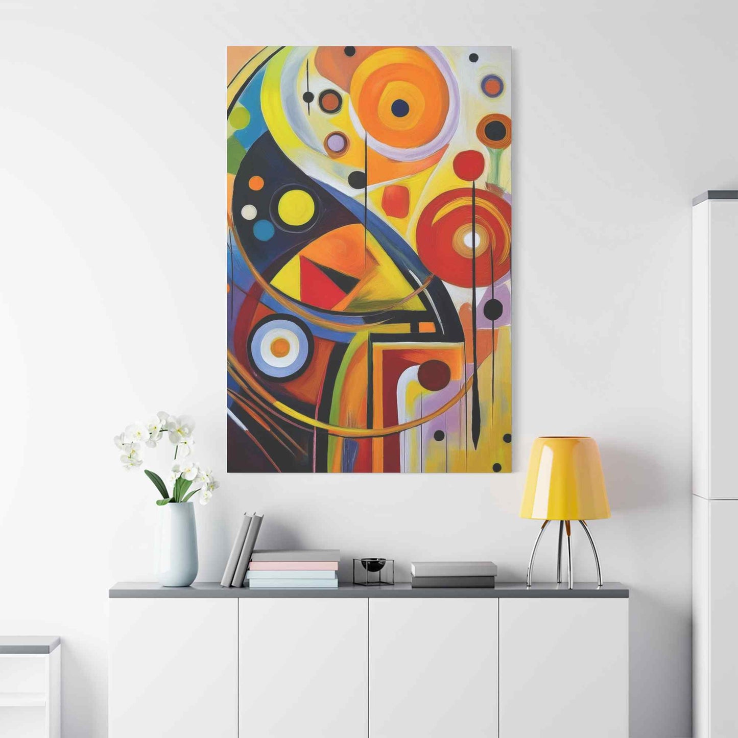 Abstract Painting Print Canvas 20x24,20x30,24x30, 24x32,24x36,30x40, 32x48,36x48,40x60 Pine-Wood Inner Frame ABS-7