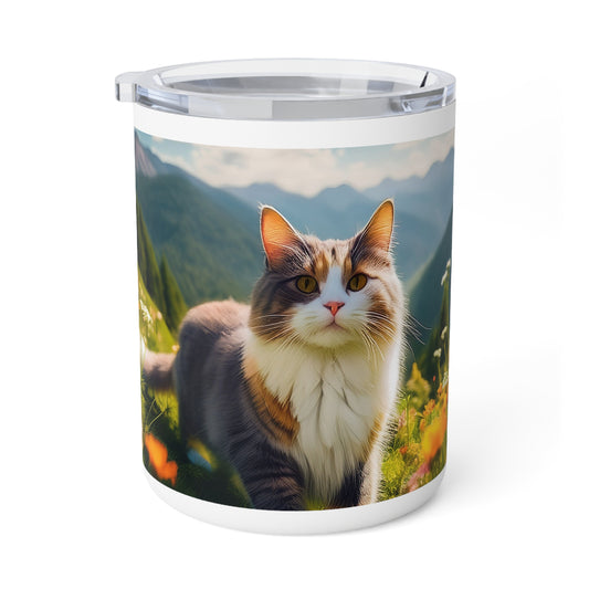 11 Art Design Insulated Coffee Mug Clear Lid 10oz Insulated Coffee Mug 10oz