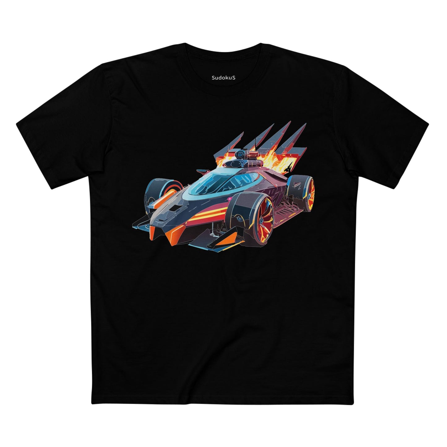 Car Graphic Unisex 100 Cotton Staple Tee 4