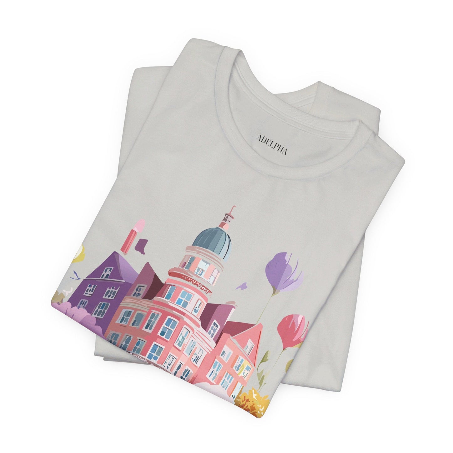 Unisex Graphic T Shirt With Adelpha Artwork Vintage Amsterdam Design Short Sleeve