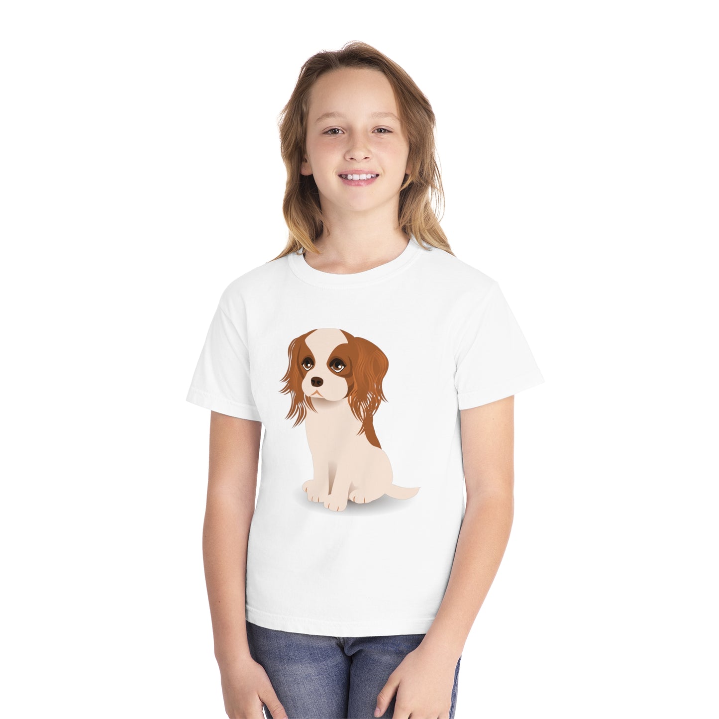 Youth Tee Shirt with Little Dog