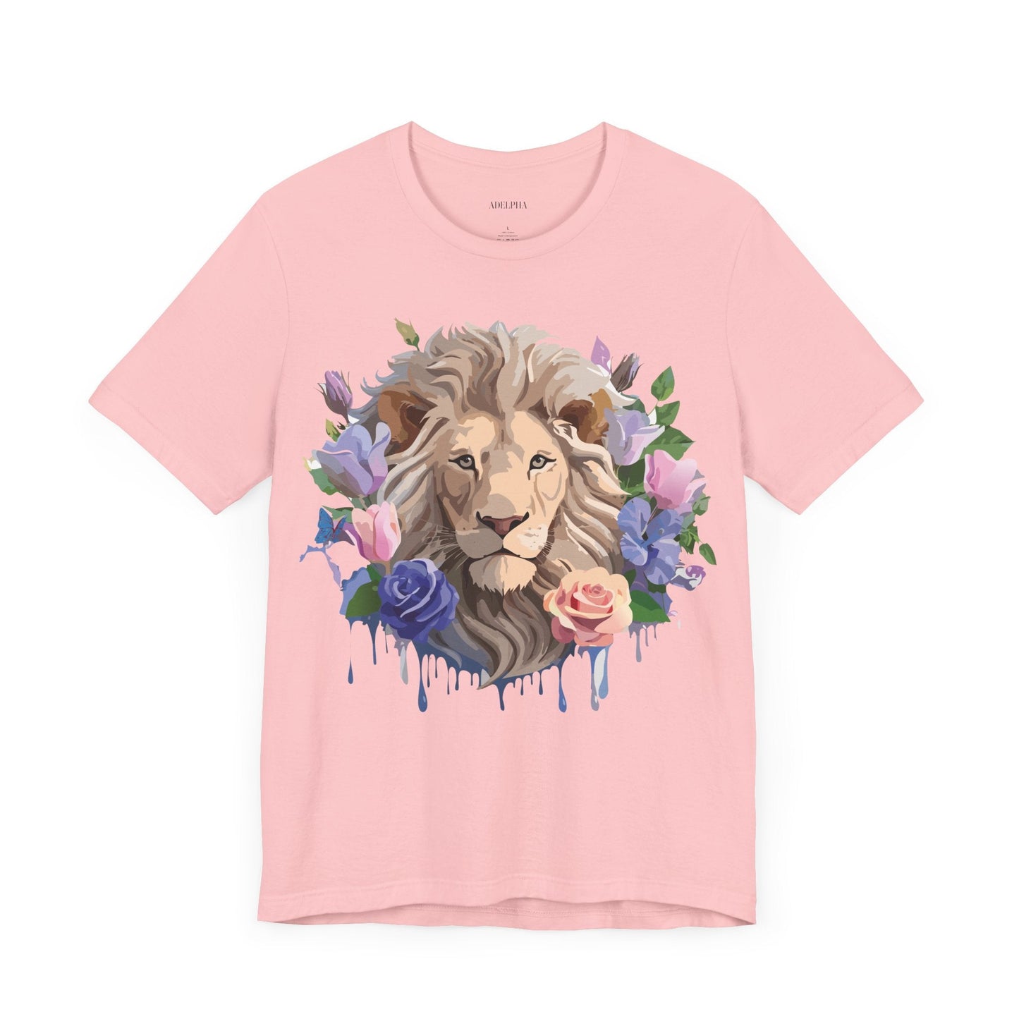 Lion Graphic Unisex 100 Cotton Vintage Animal Artwork Tee 4